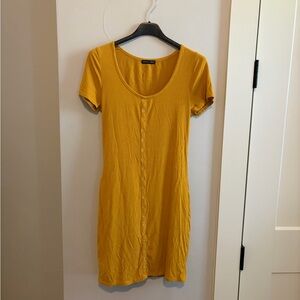 Mind Code Golden/mustard Yellow dress